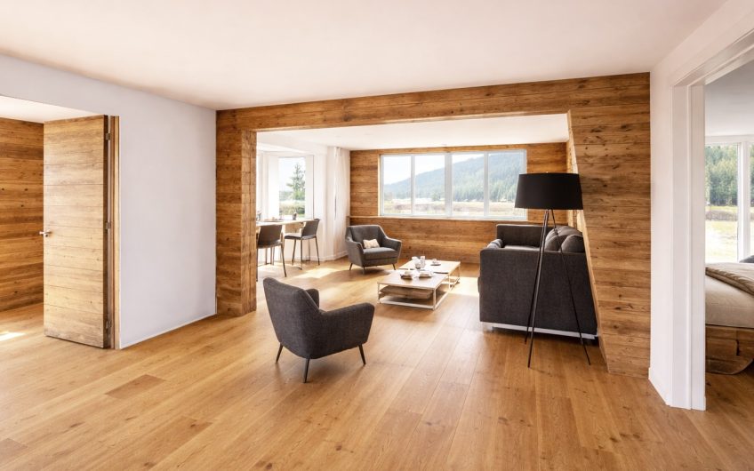 Umbauprojekt. Bergheimat total sanierte 3.5 Zimmerdachwohnung mit einwandfreier Aussicht in Saas-Balen.