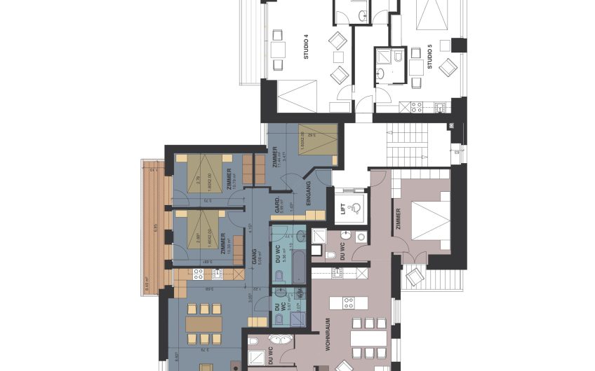 AlpenChalet Domino – Neubau 2026 zentrale, ruhige Lage, Panoramabalkone. Zweitwohnung ohne Mietverpflichtung. Reserviert.