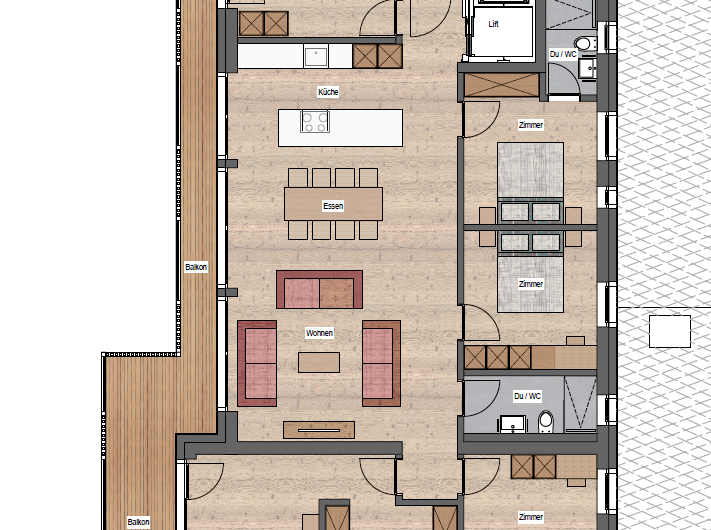 Primavera Saas-Grund neue Attikawohnung.