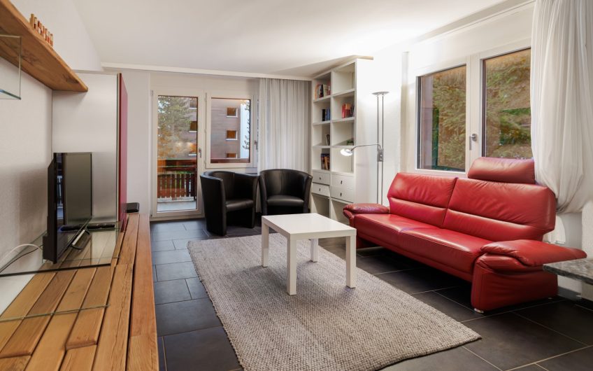 Everest renovated 3.5-room apartment with south- and west- facing balconies. Reserved