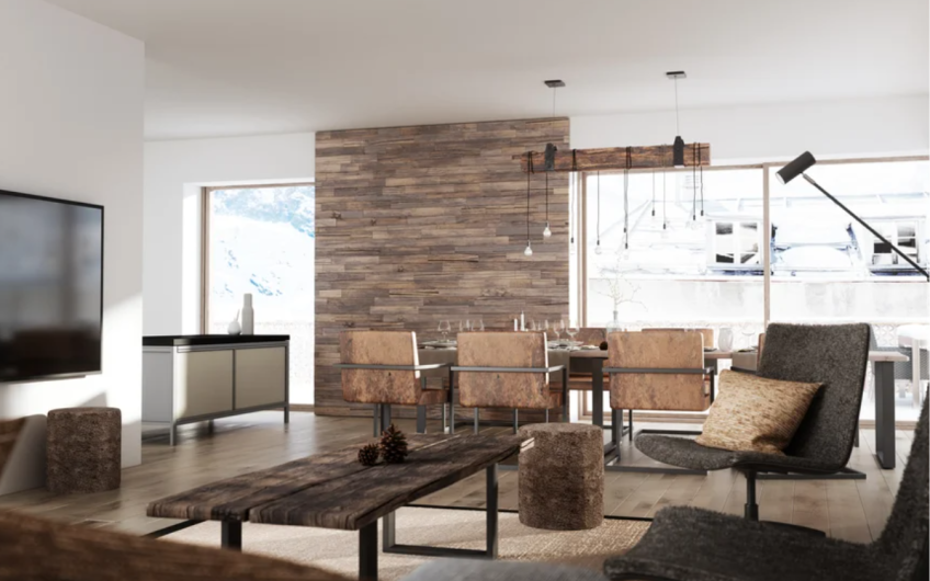 Glacier view right by the ski slope, hotel-style second home.