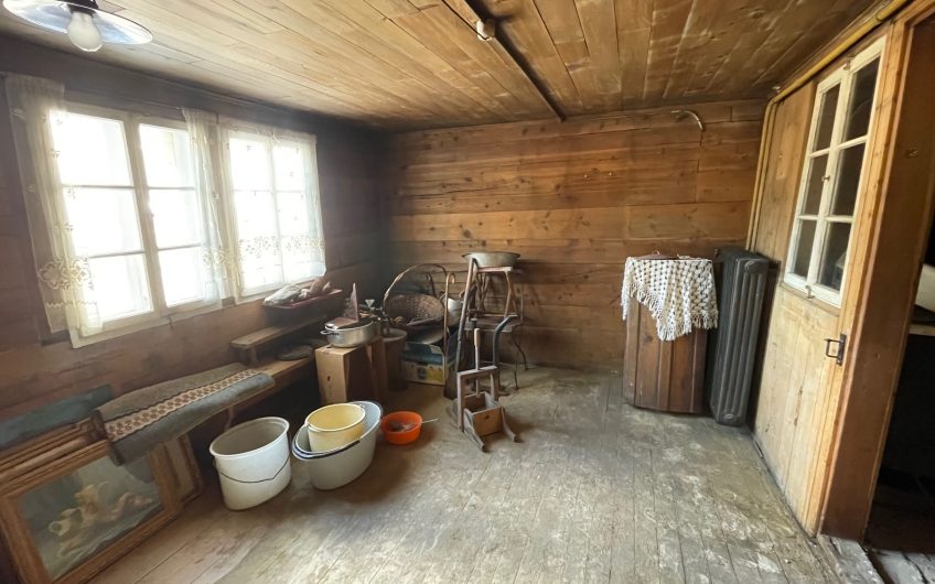 Geräumige 2.5 Zimmerwohnungen in  Walliserhaus, aus dem Jahr 1903 im alten Saas-Grund.