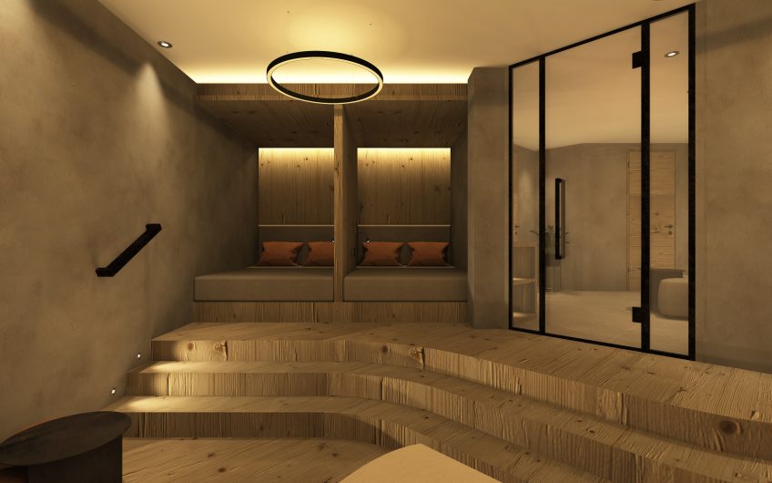 Primavera Saas-Grund. Maisonette. Bewirtschaftete Zweitwohnung. Neue Wellness im Haus!