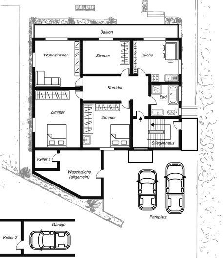 Schönegg sehr komfortable 4.5 Zimmerwohnung