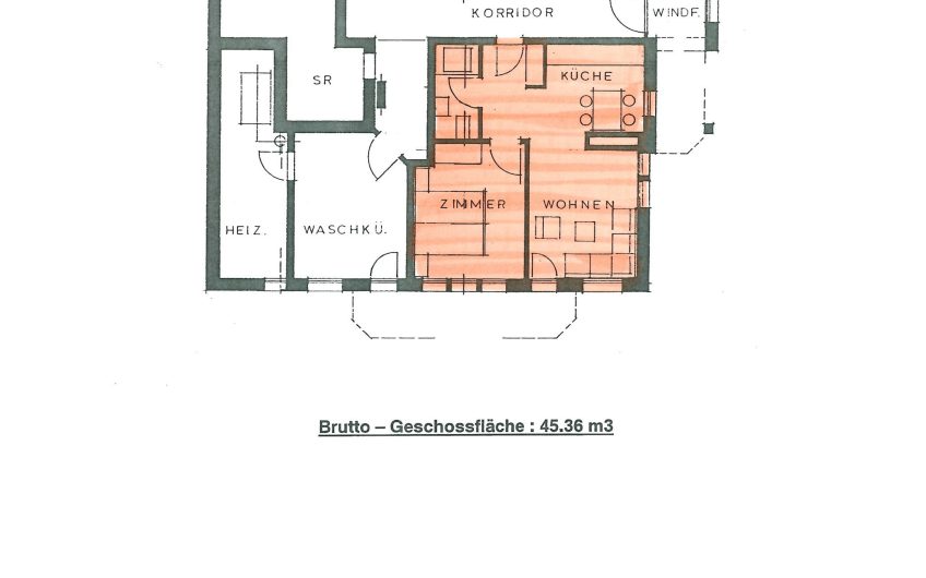 Flamingo 2.5 Zimmergartenwohnung Ski in Ski out 200 Meter von den Skipisten. Verkauft 18.09.26